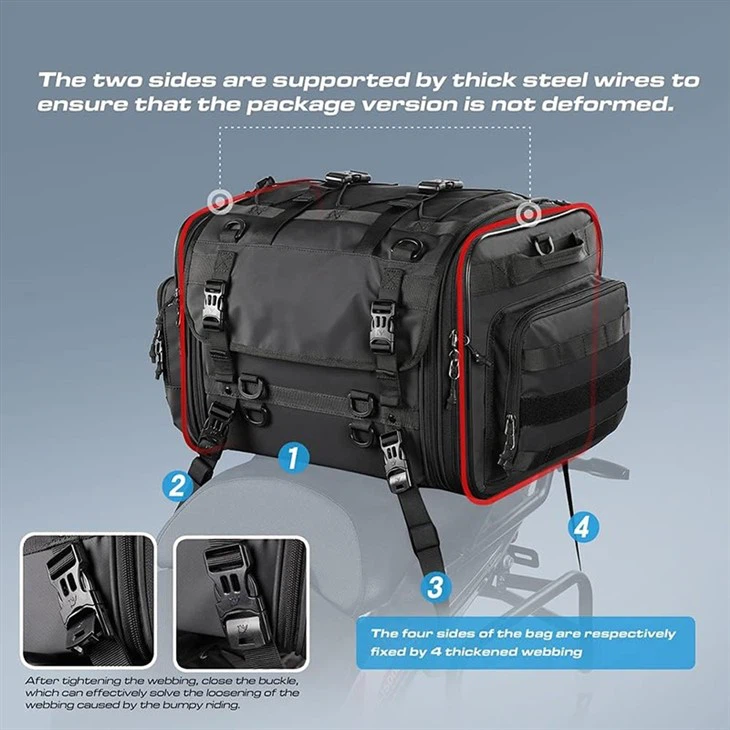 Expandable Motorcycle Tail Bag price