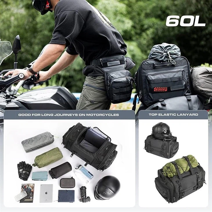 Expandable Motorcycle Tail Bag high quality
